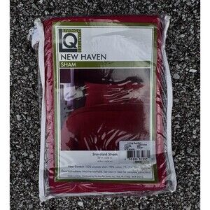 Living Quarters Pillow Sham Standard NIP Red 20x26 in NEW Haven